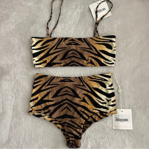 MAI Underwear Other - NWT MAI Underwear Small Mod Tiger Print Bikini Top